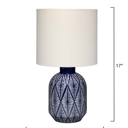 Handmade Ikat Ceramic Table Lamp