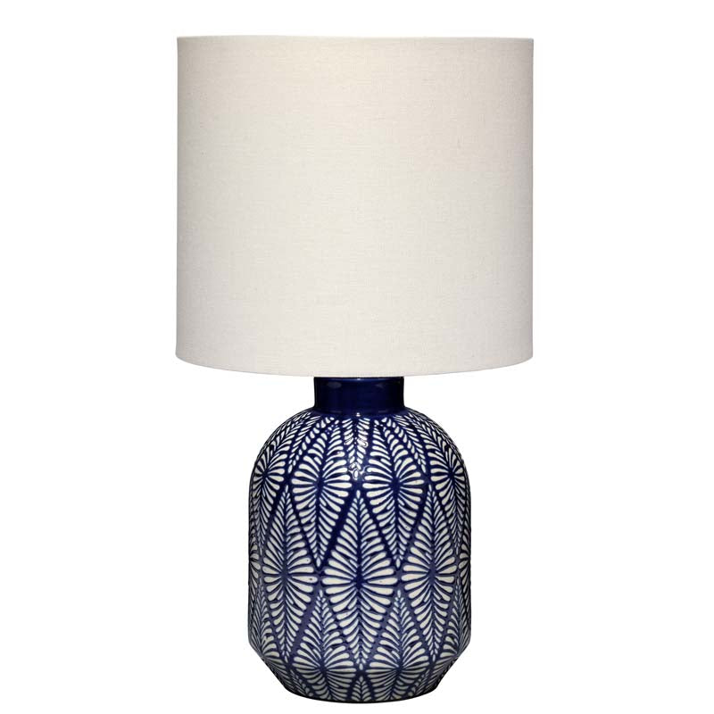 Handmade Ikat Ceramic Table Lamp