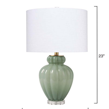 Handblown Glass Gourd Table Lamp