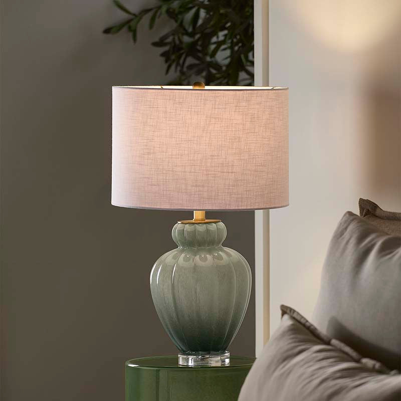 Handblown Glass Gourd Table Lamp