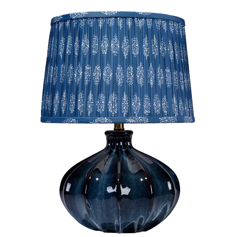 Reactive Glazed Ceramic Table Lamp