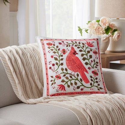 Cardinals Decorative Square Pillow Cover