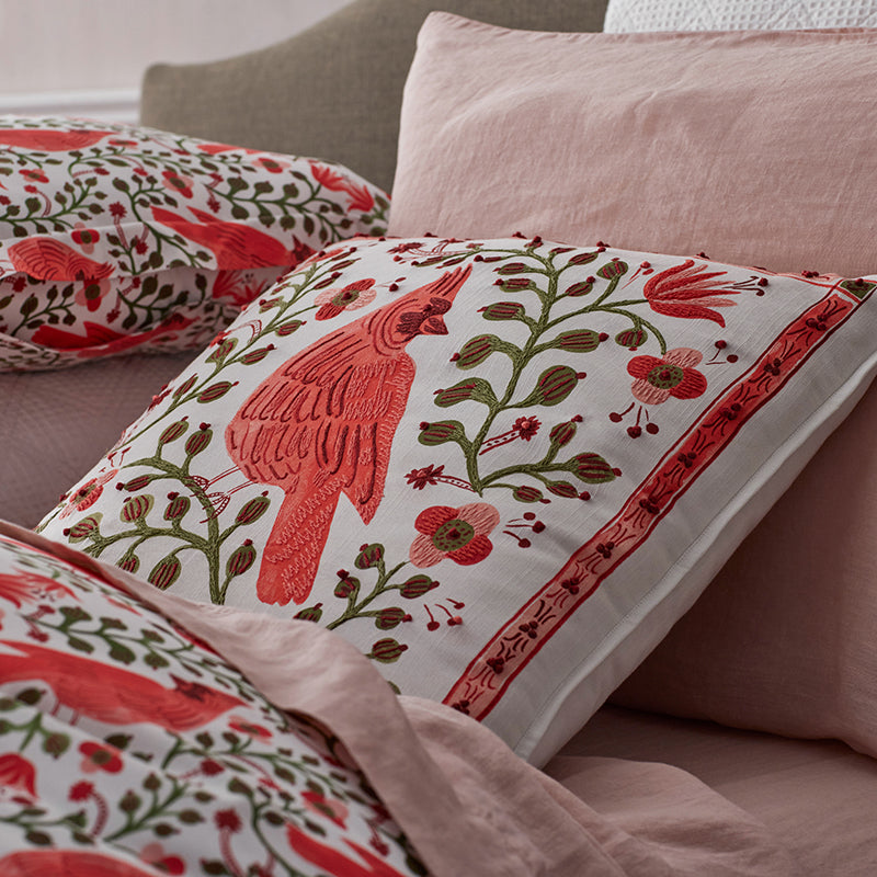Cardinals Decorative Square Pillow Cover