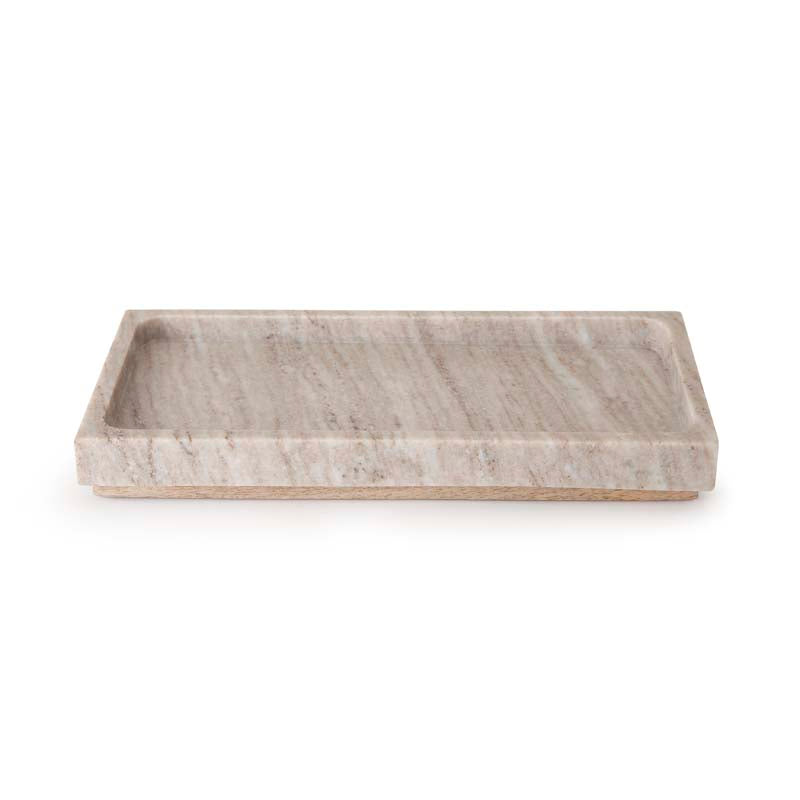 Marble & Mango Wood Vanity Tray