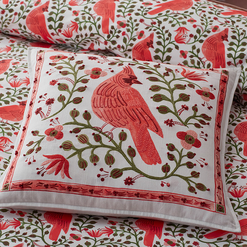 Cardinals Decorative Square Pillow Cover