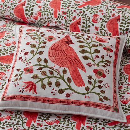 Cardinals Decorative Square Pillow Cover