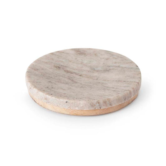 Marble & Mango Wood Soap Dish