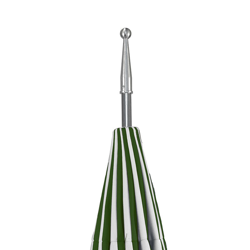 Round Two-Tone Pagoda Outdoor Patio Umbrella, Fiberglass with Push Lift