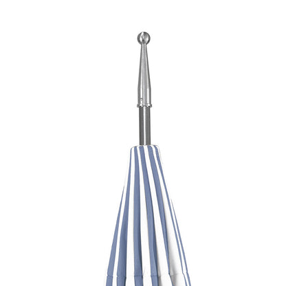 Round Two-Tone Pagoda Outdoor Patio Umbrella, Fiberglass with Push Lift