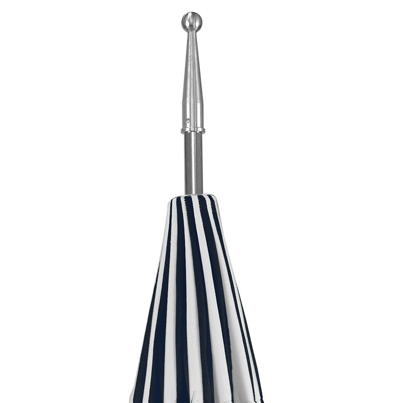 Round Two-Tone Pagoda Outdoor Patio Umbrella, Fiberglass with Push Lift