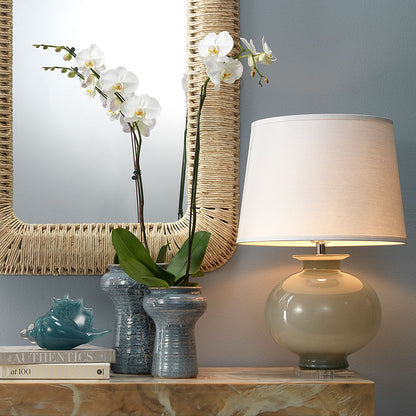 Cornflower Blue Glass Table Lamp