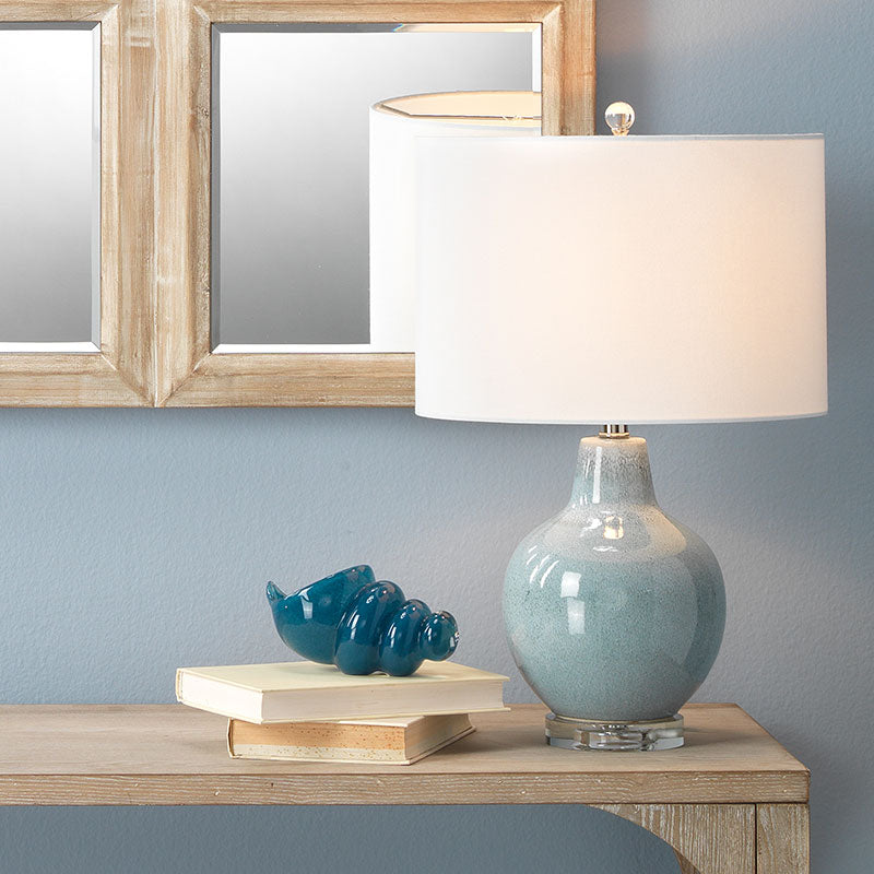 Blue Glaze Ceramic Table Lamp
