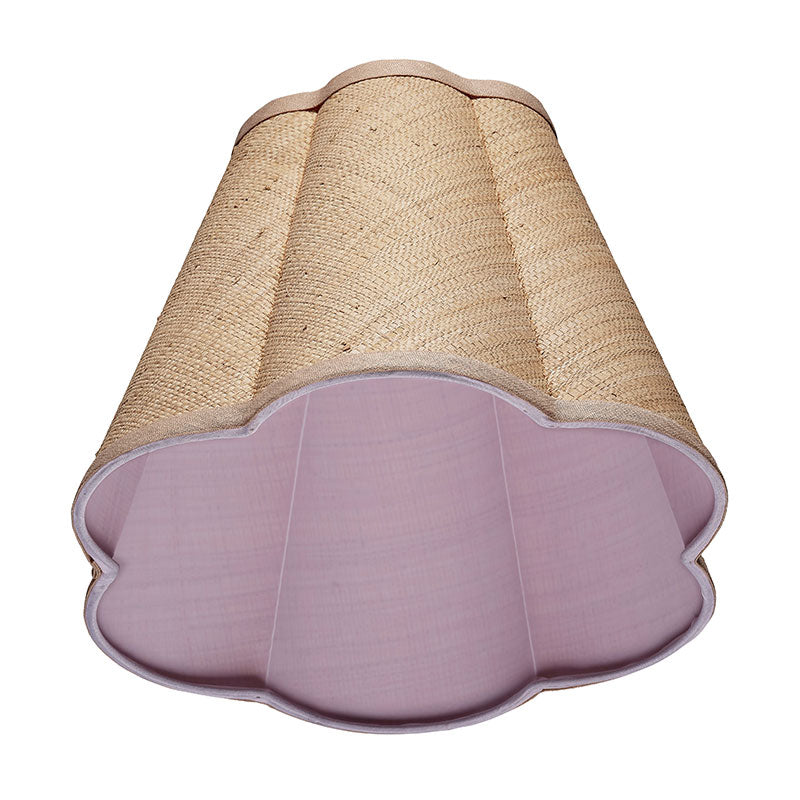 Raffia Scalloped Lamp Shade
