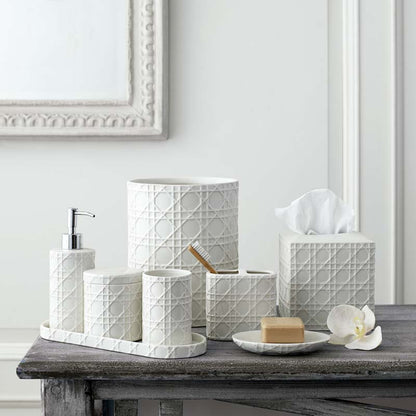Porcelain Lattice Tissue Box