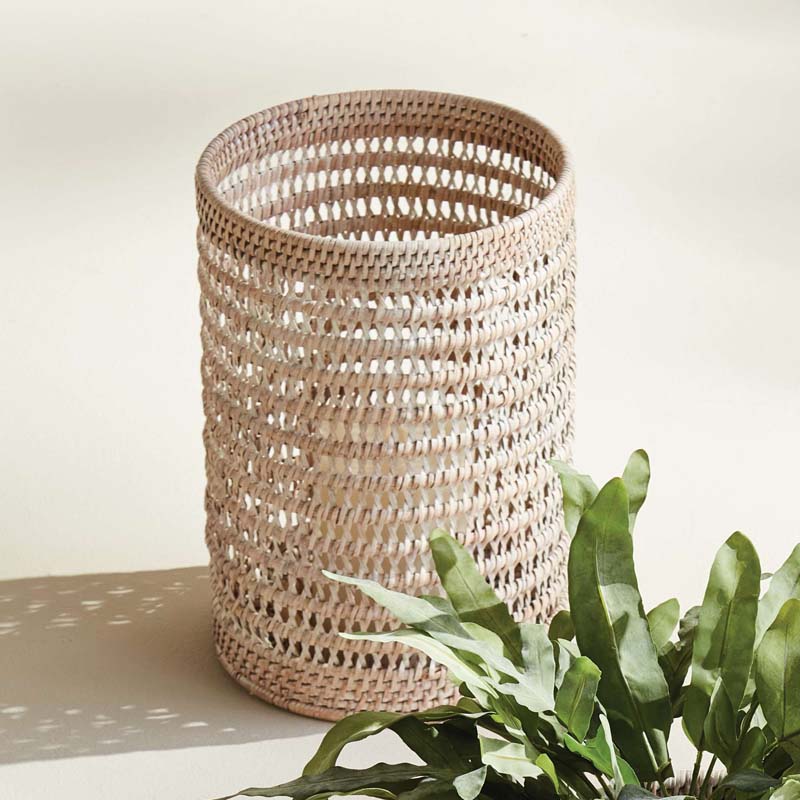 Handwoven Rattan Hurricane