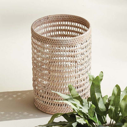 Handwoven Rattan Hurricane