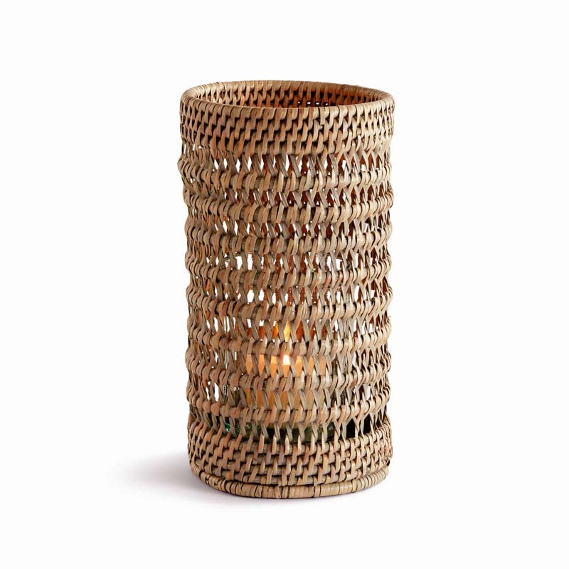 Handwoven Rattan Hurricane
