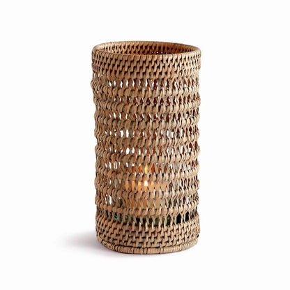 Handwoven Rattan Hurricane