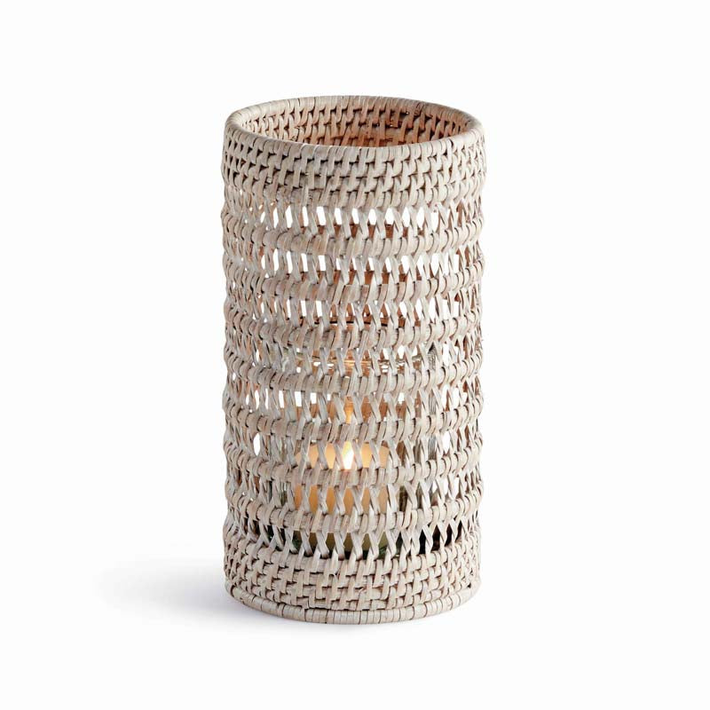 Handwoven Rattan Hurricane