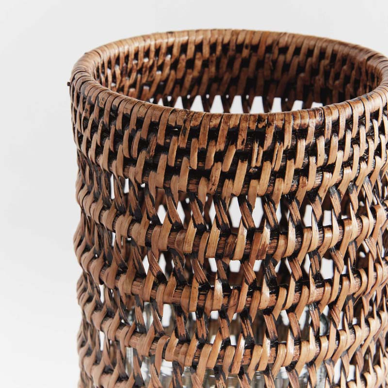 Handwoven Rattan Hurricane