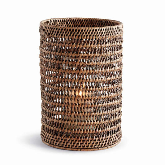 Handwoven Rattan Hurricane