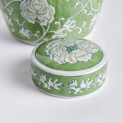 Handpainted Chinoiserie Ginger Jar