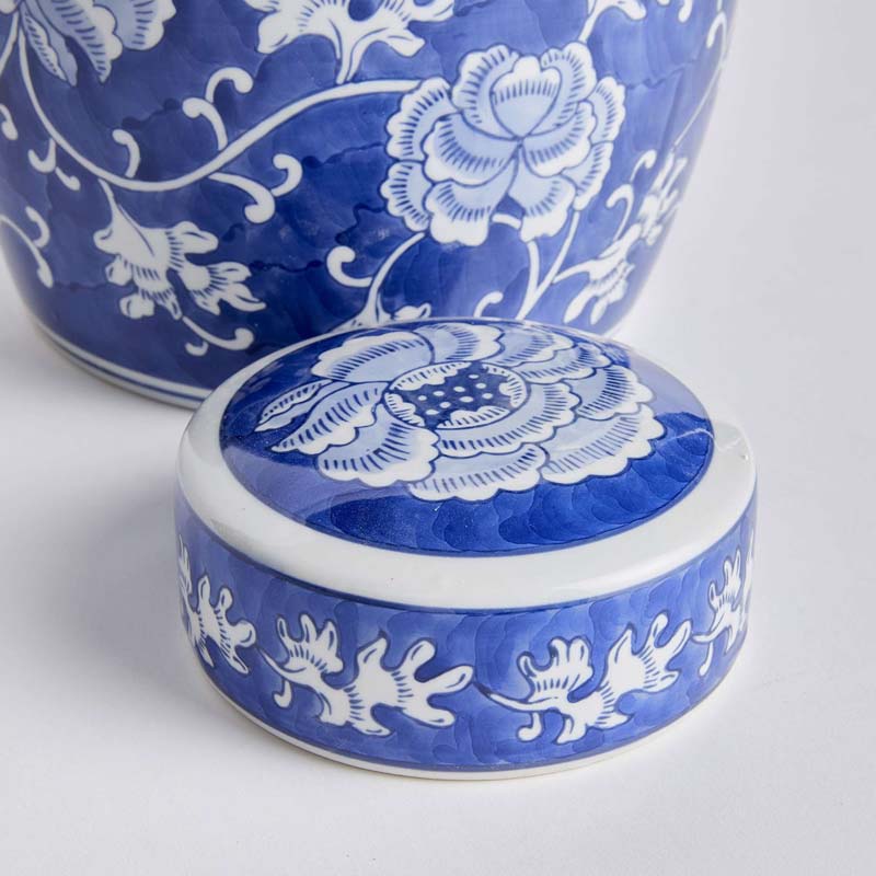 Handpainted Chinoiserie Ginger Jar