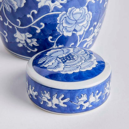 Handpainted Chinoiserie Ginger Jar