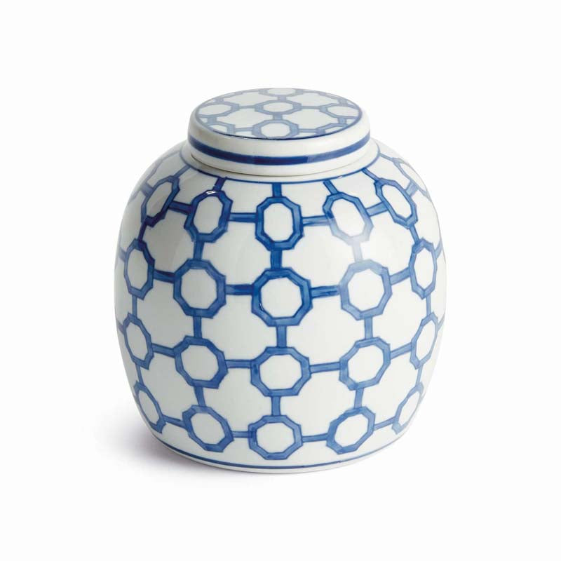 Handpainted Chinoiserie Ginger Jar