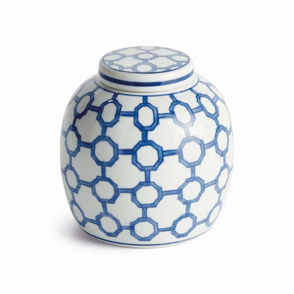 Handpainted Chinoiserie Ginger Jar