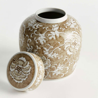 Handpainted Chinoiserie Ginger Jar