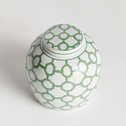 Handpainted Chinoiserie Ginger Jar