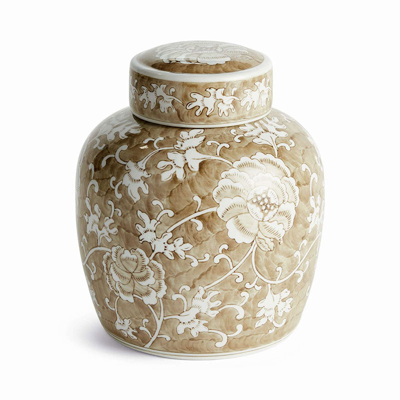 Handpainted Chinoiserie Ginger Jar