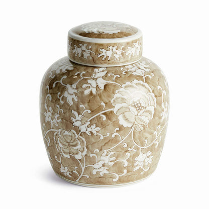 Handpainted Chinoiserie Ginger Jar