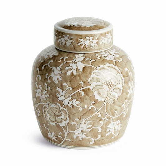Handpainted Chinoiserie Ginger Jar