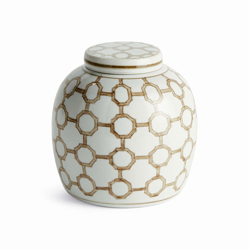 Handpainted Chinoiserie Ginger Jar