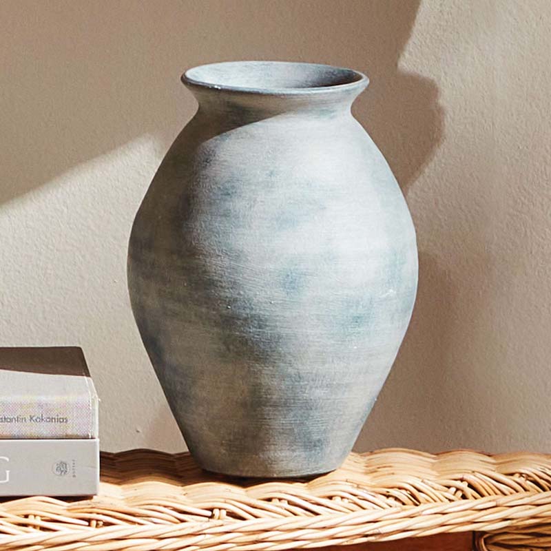 Handcrafted Matte Glazed Terracotta Vase