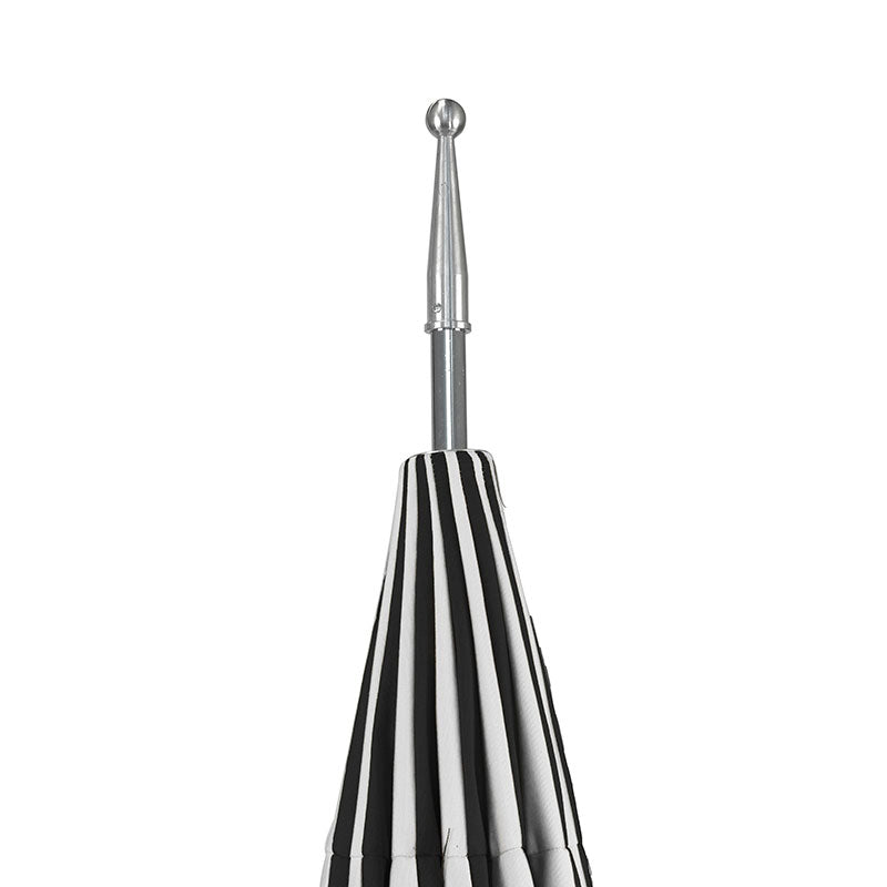 Round Two-Tone Pagoda Outdoor Patio Umbrella, Fiberglass with Push Lift