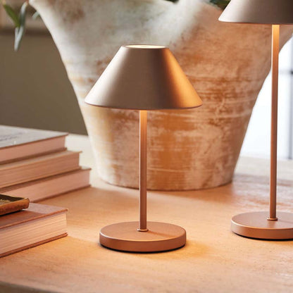 Metal Shade Rechargeable Cordless Lamp