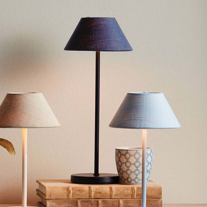 Linen Shade Rechargeable Cordless Lamp