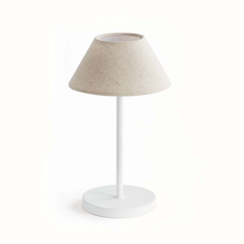 Linen Shade Rechargeable Cordless Lamp