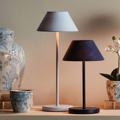 Linen Shade Rechargeable Cordless Lamp