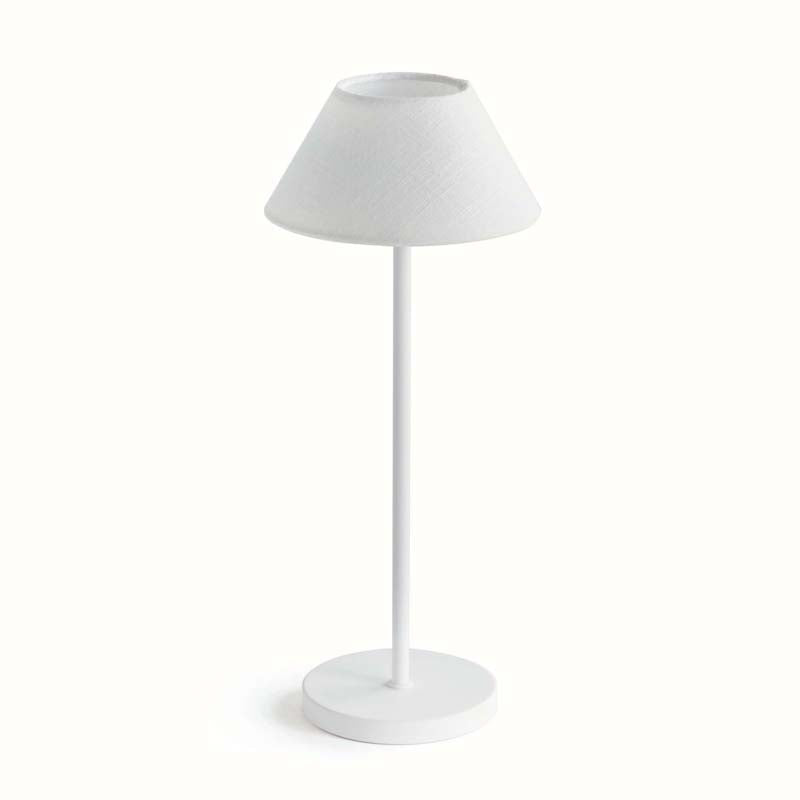 Linen Shade Rechargeable Cordless Lamp