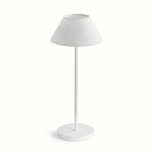 Linen Shade Rechargeable Cordless Lamp