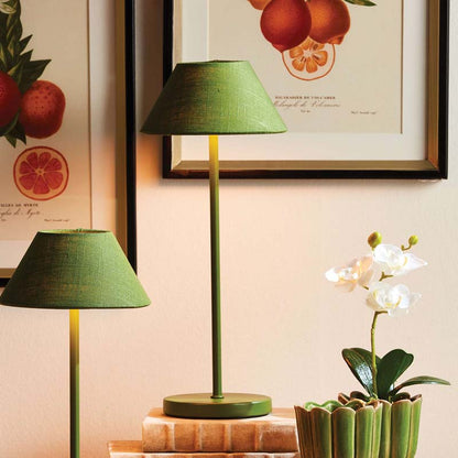 Linen Shade Rechargeable Cordless Lamp