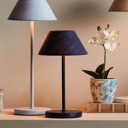 Linen Shade Rechargeable Cordless Lamp