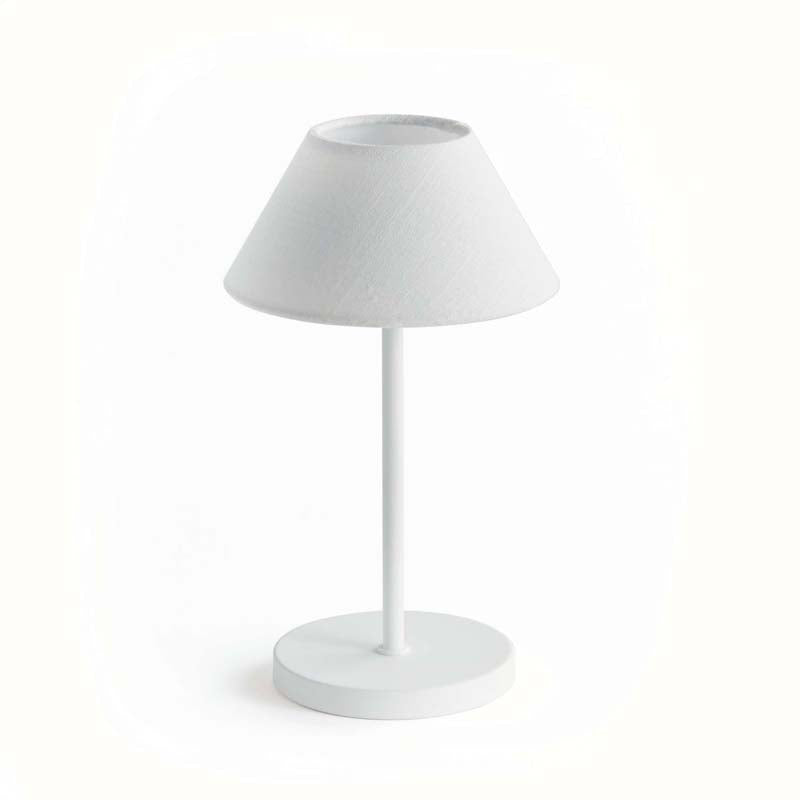 Linen Shade Rechargeable Cordless Lamp