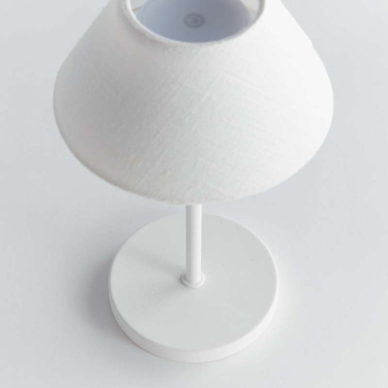 Linen Shade Rechargeable Cordless Lamp
