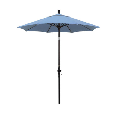 Round Outdoor Patio Umbrella, Fiberglass with Twist Tilt