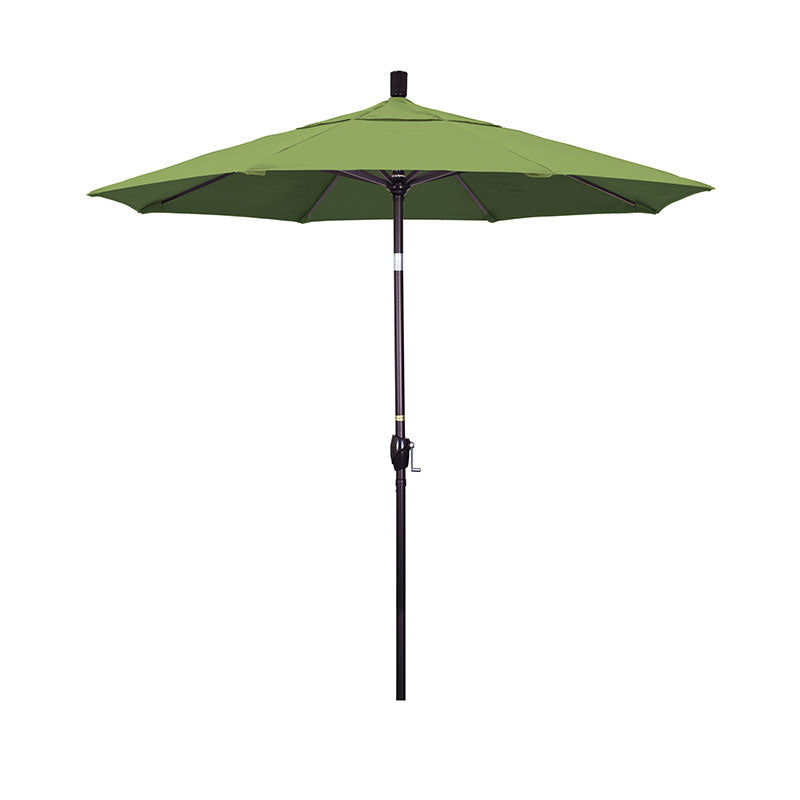 Round Outdoor Patio Umbrella, Fiberglass with Twist Tilt